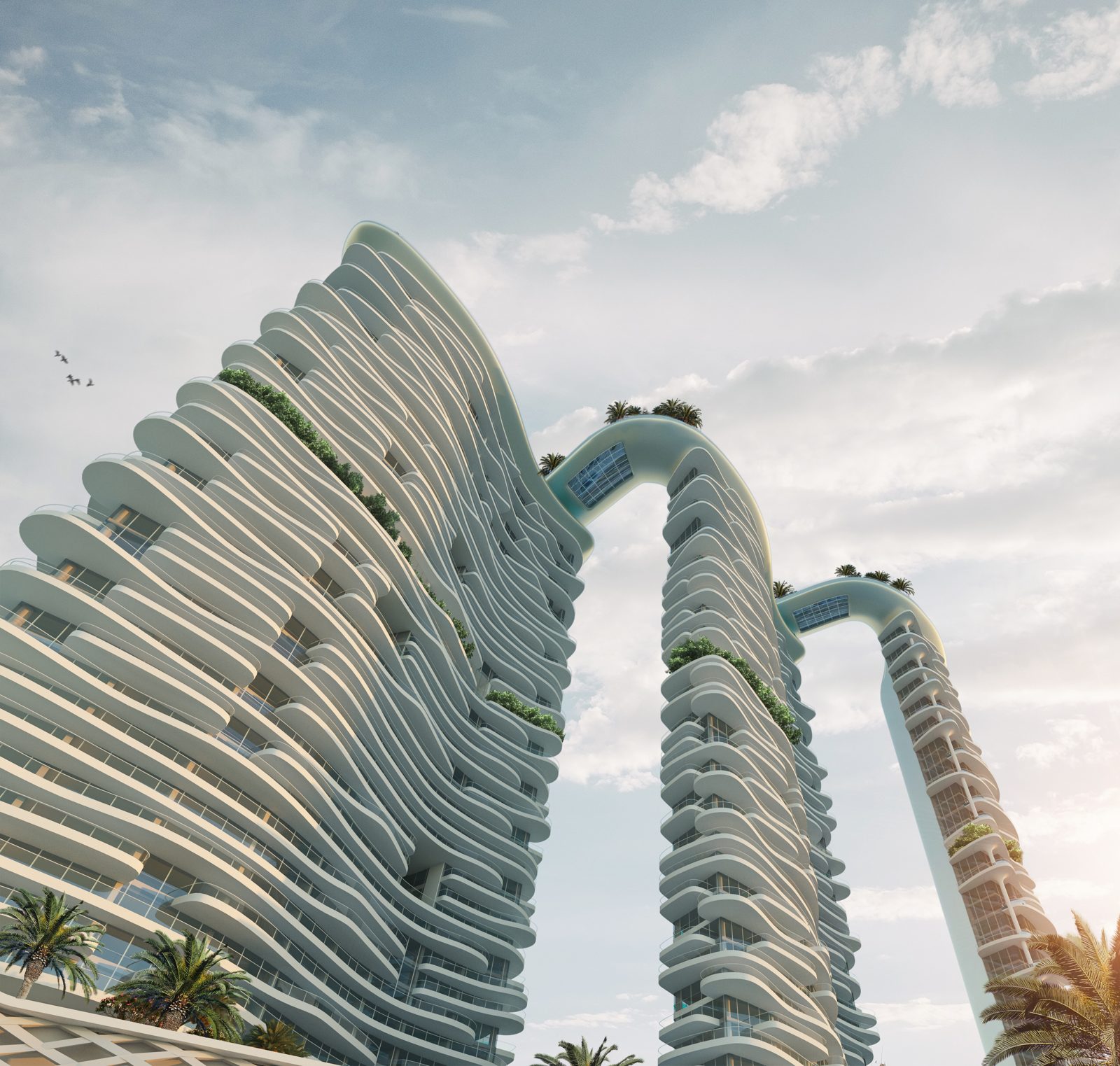 Skycrest by DAMAC render, Dubai