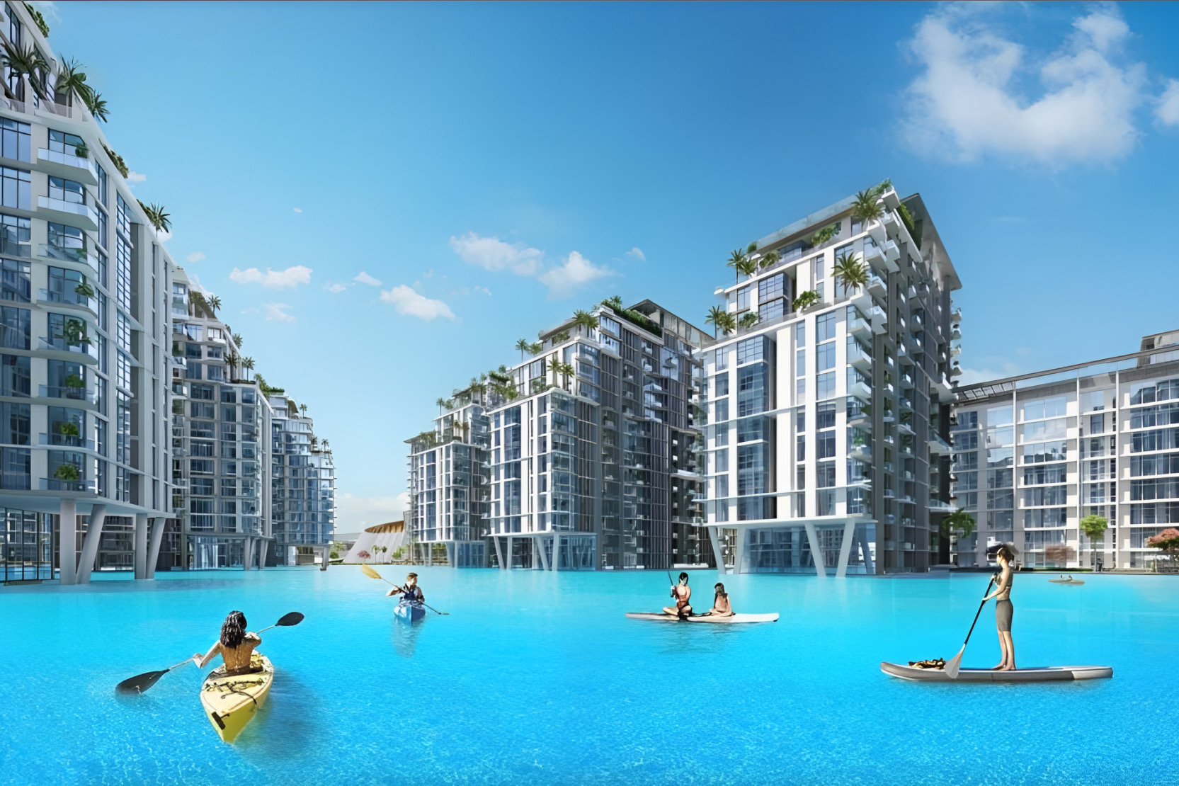 Azizi Venice render, Dubai